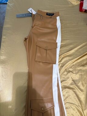 MENS SMOKERISE STACKED LEATHER PANTS